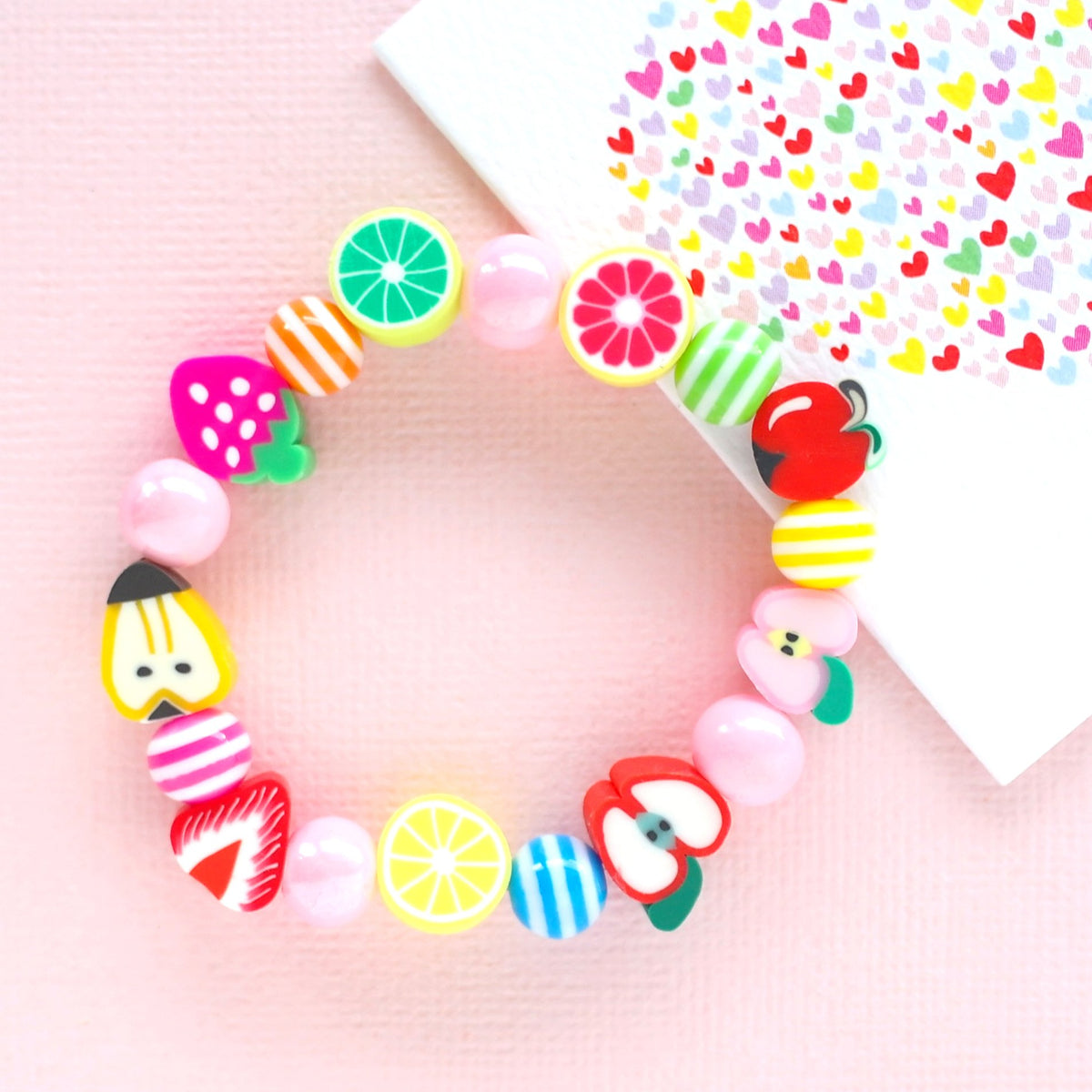 Unicorn Candy Bracelet, Stretchable Multicolor Fruit-Flavored